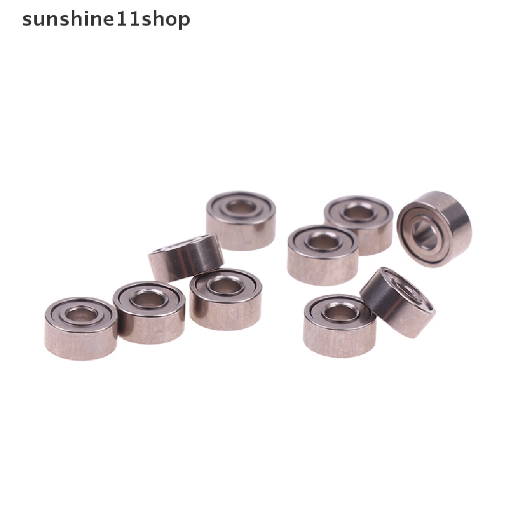 Sho 10pcs 682ZZ 2 * 5 * 2.3mm Bearing Terlindung Alur Dalam ball Bearing Miniatur N