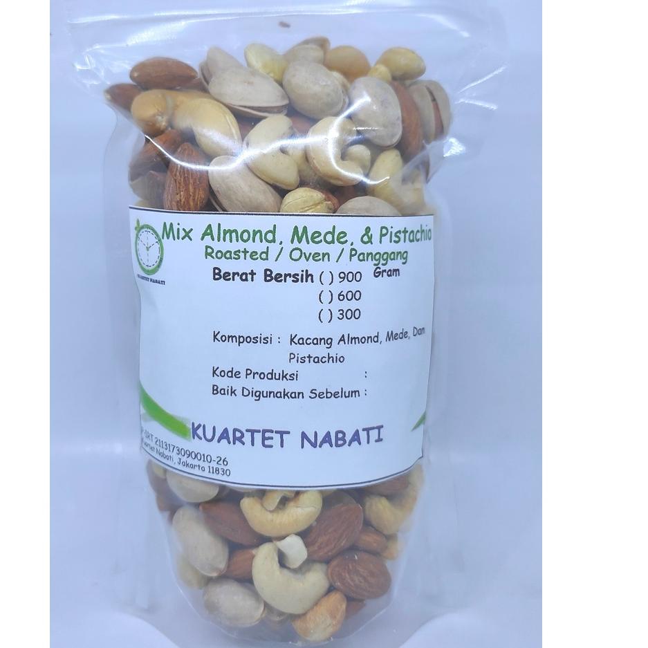 

➲ 300gr Roasted Almond - Mede / Cashew - Pistachio - Panggang / Oven ➫