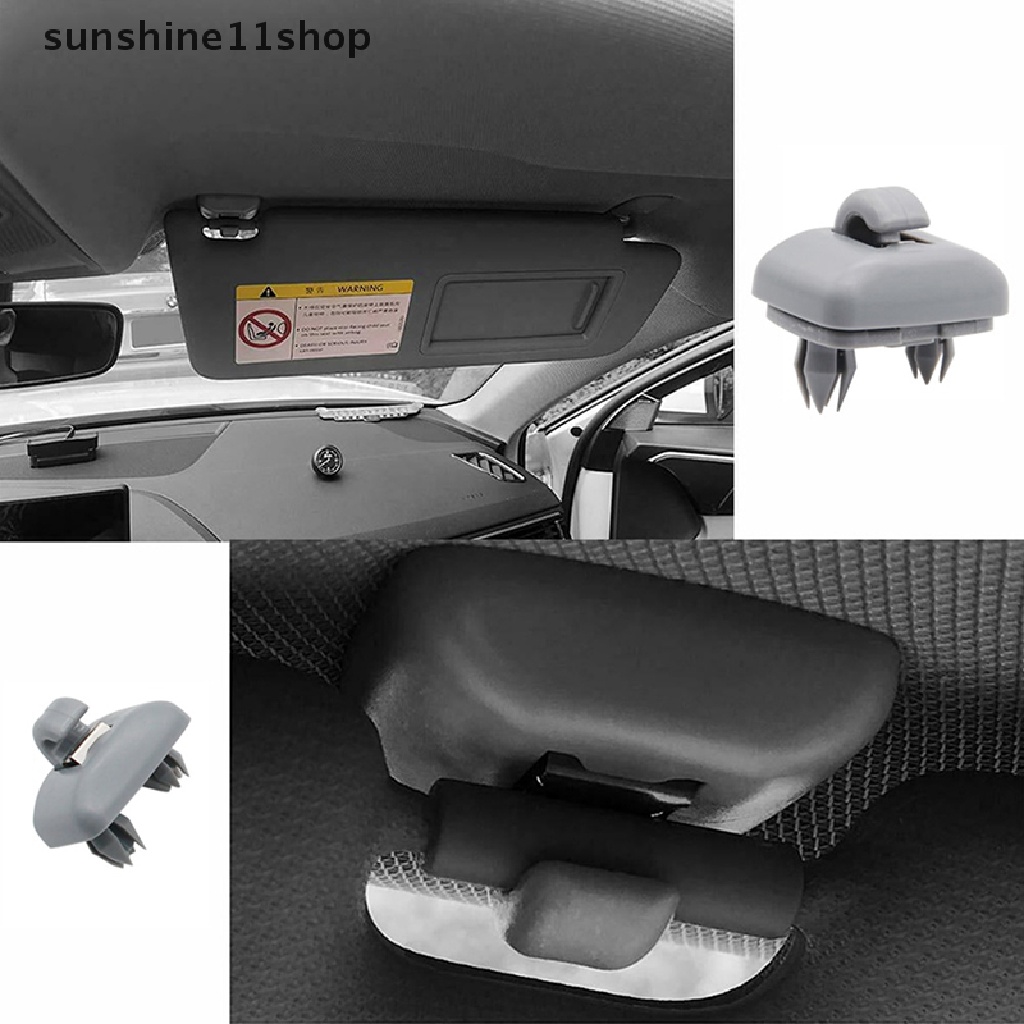 Sho Car Sun Visor Clip Holder Hook Gantungan Pengikat Klip Holder Untuk A3 A4 LA5 A6 LQ5 Q3 8U0857562A 8E0857562 Interior N