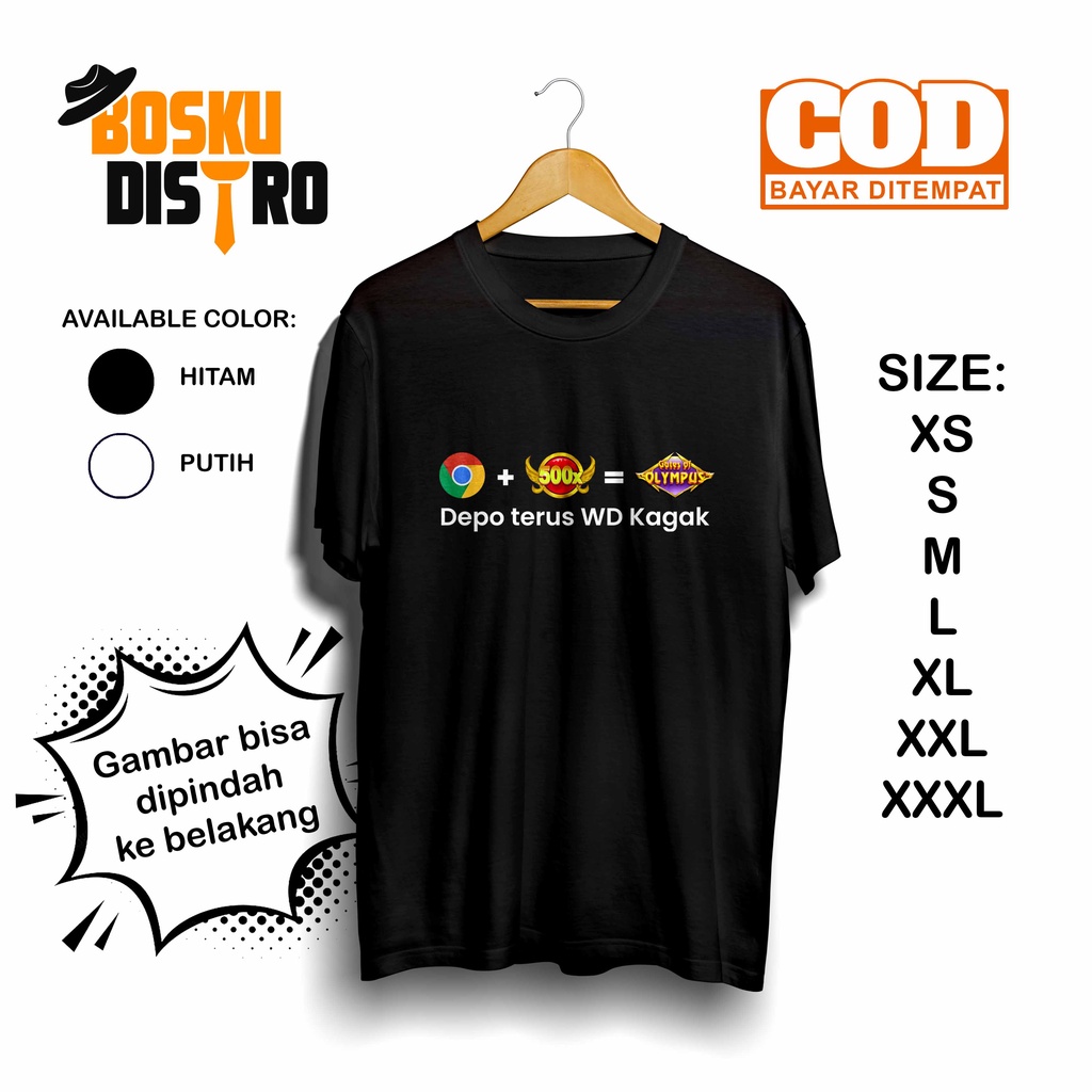 KAOS DISTRO LOGO PLESETAN | ATASAN PRIA | DEPO TERUS WD KAGAK