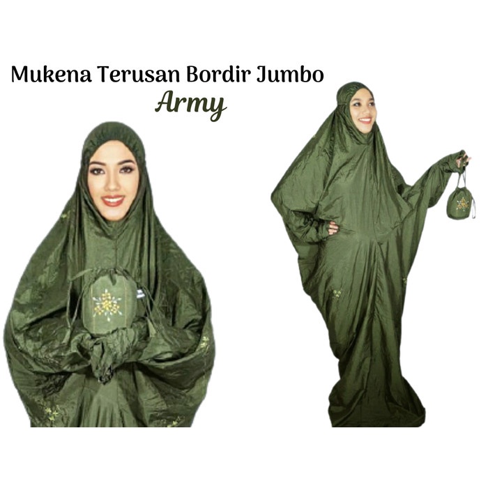 MUKENA TRAVELING DEWASA TERUSAN ARMY