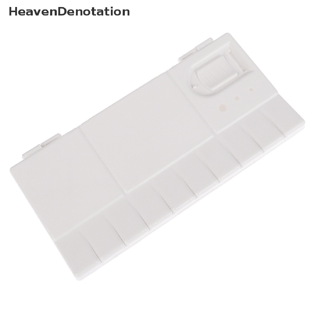 [HeavenDenotation] 1pc Kreatif Seni Palet Plastik Cat Air Kecil Renovasi Penutup Pigmen Kotak Paing Alat Perlengkapan Artistik HDV