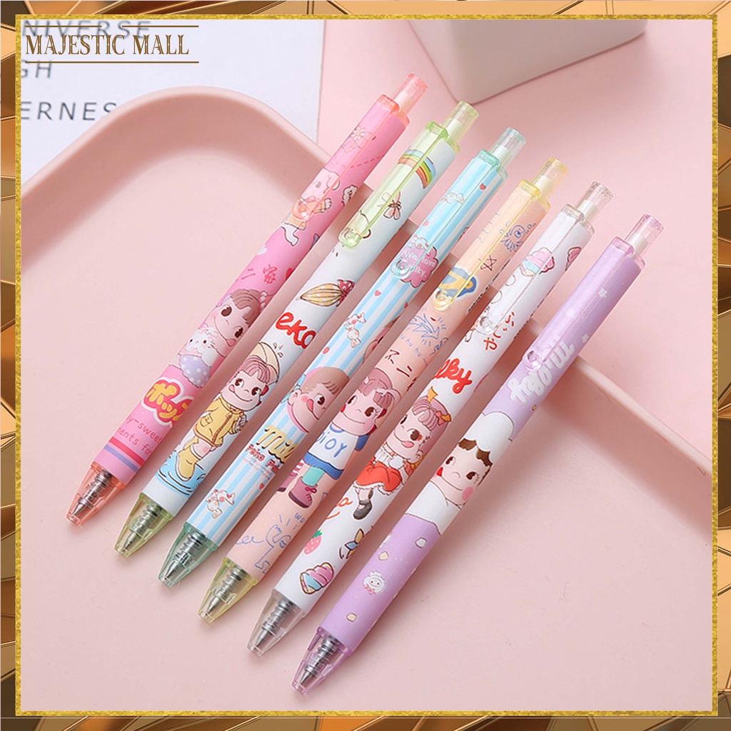 

® Pulpen Gel Motif Cartoon Pulpen Pelajar Dan Kantor Pena Lucu Cherry Maruko Import COD