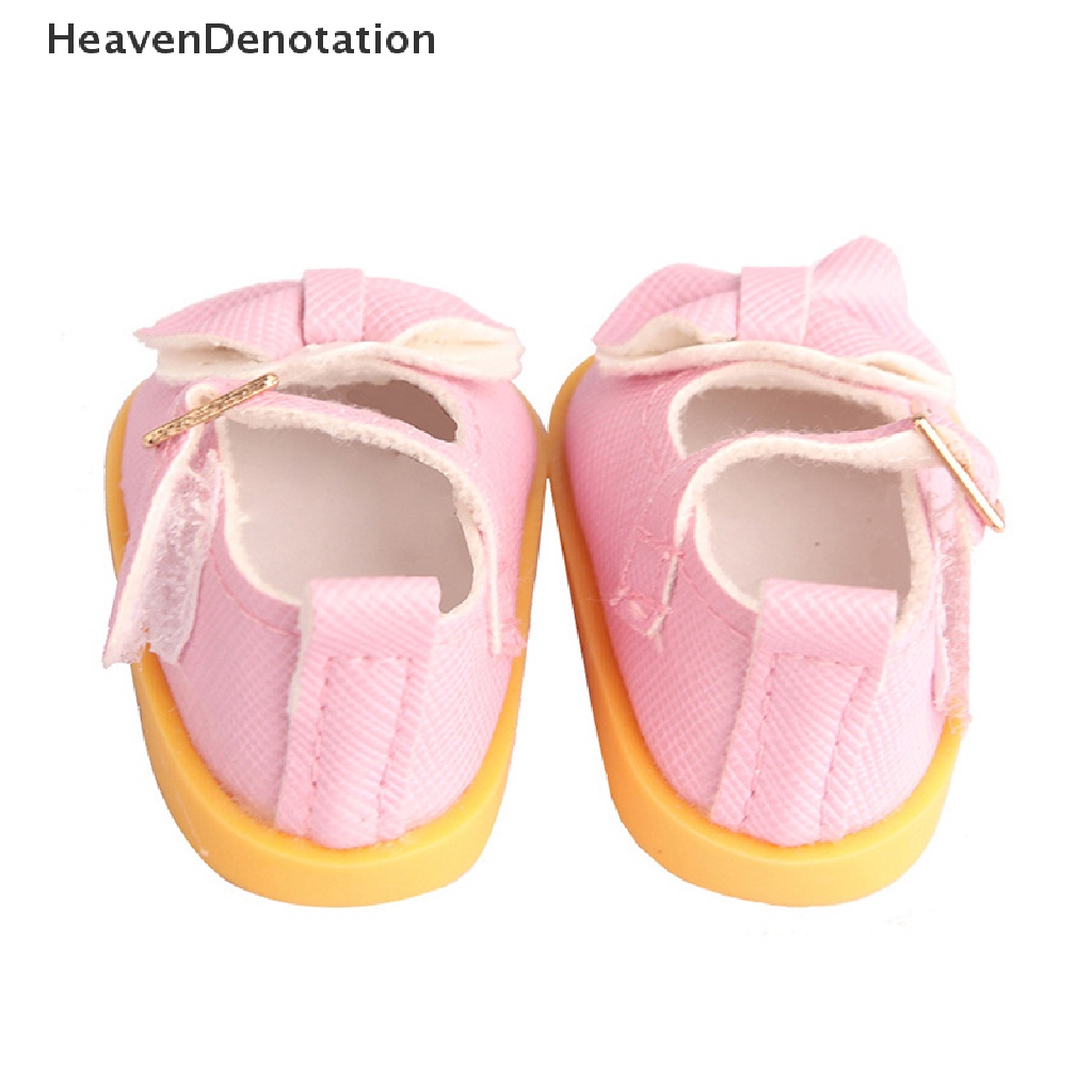 [HeavenDenotation] 5cm PU Leather Bow Doil Shoes Boots For 14 Inch American &amp; EXO Doll 1 / 6 Doll HDV