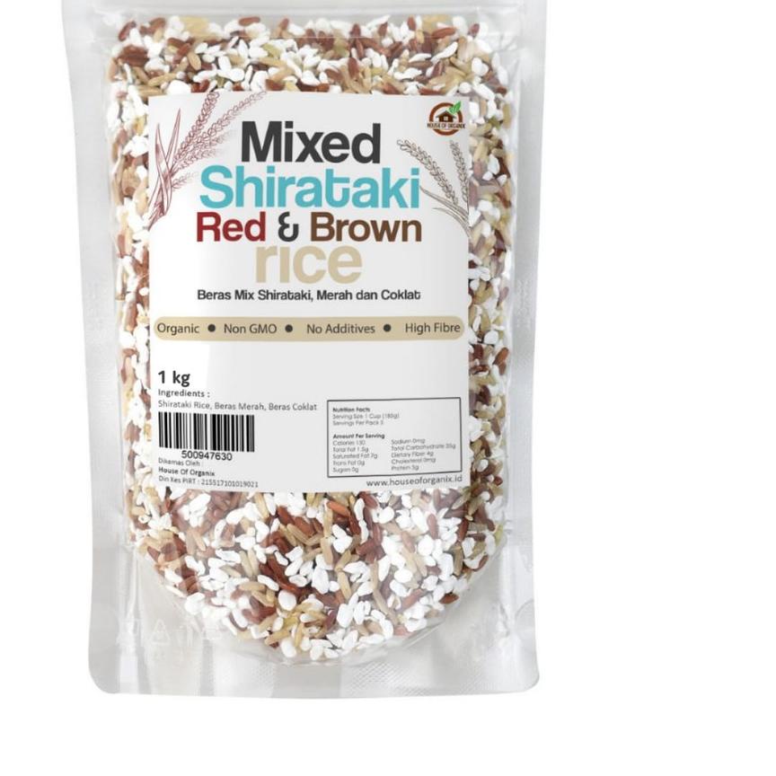

♘ House Of Organix Mixed Shirataki , Red And Brown Rice 1 Kg ✵