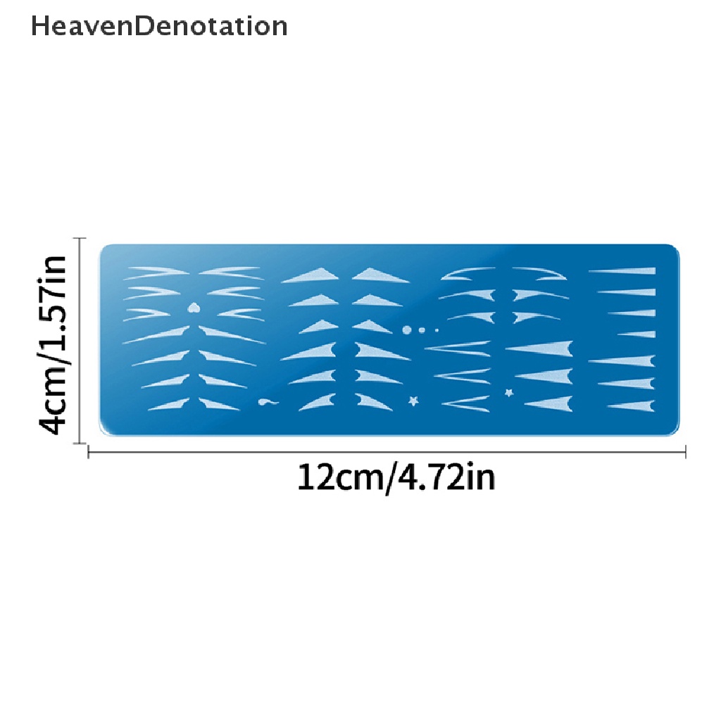 [HeavenDenotation] 1pc Paku Stamping Piring Gambar Kuku Geometri Bunga Stamp Plate Stensil HDV