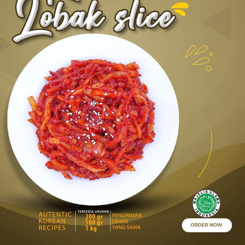 

☈ Fresh Kimchi Lobak Wortel Slice 500 Gram Dibuat Chef Korea Asli Enak ➥