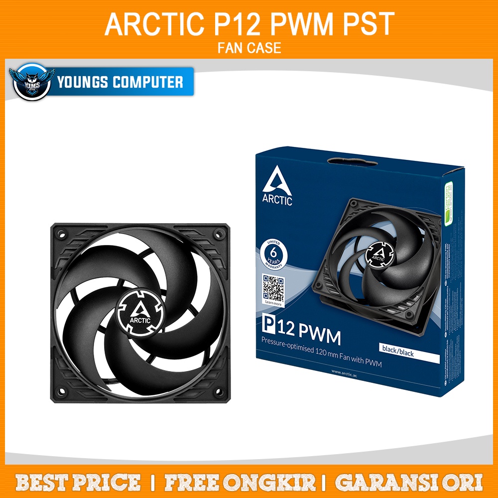 Arctic P12 PWM PST Pressure optimised 120MM 12CM Fan Case Casing
