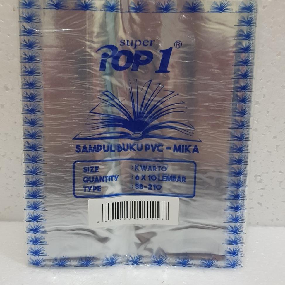 

P80 Sampul Buku Mika Kwarto / Mika Transparant (1 Set isi 10) TREND KEKINIAN れ