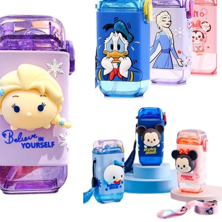 ☎ botol minum disney square 3D bottle botol minum anak ➷