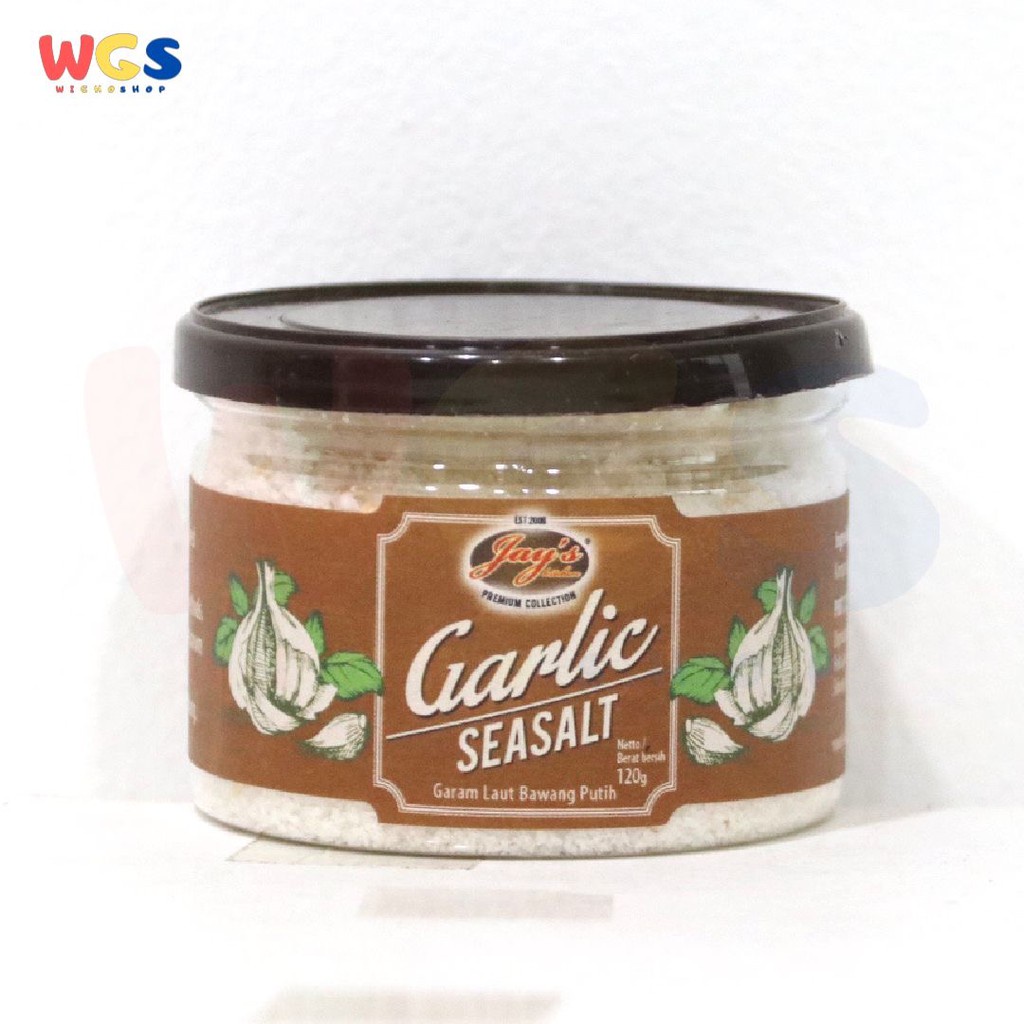 Jay's Kitchen Jays Garam Laut Bawang Putih Garlic Seasalt Sea Salt 120 gr