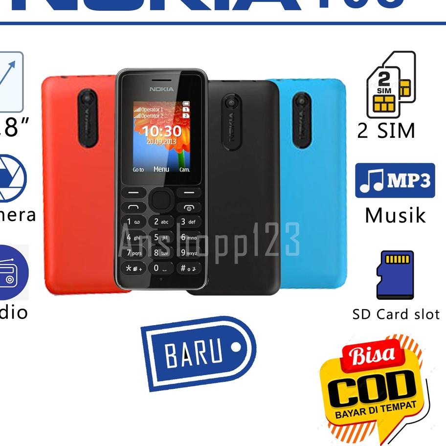 ❅ NOKIA 108 KAMERA MP3 HANDPONE JADUL MURAH ♕