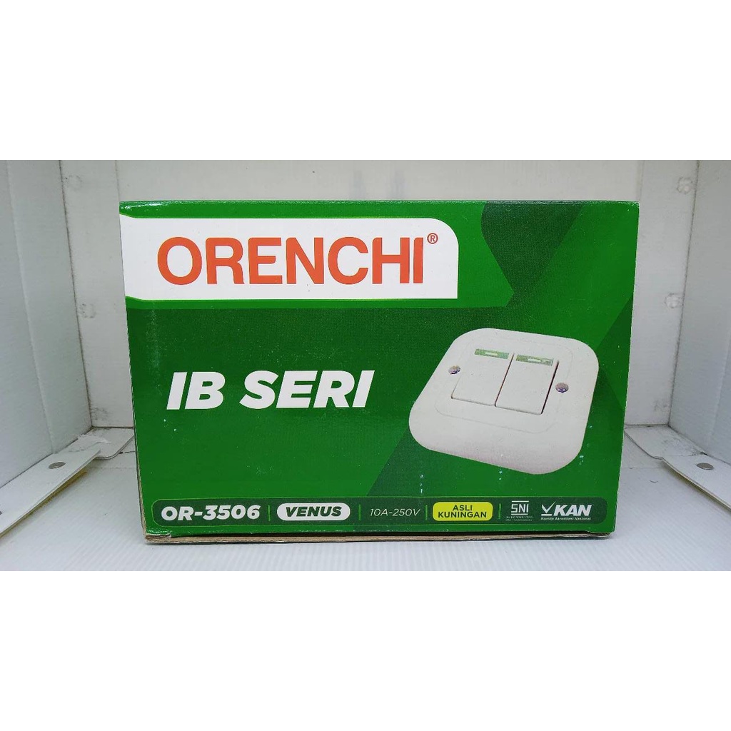 ORENCHI Ib Saklar Seri Or-3506 Ganda Orenchi Venus Inbow Tempel Double Switch