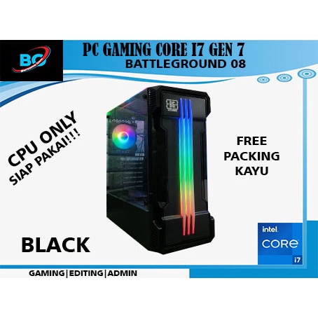 PC gaming editing  i7 7700 Gen 7  ssd 240 gb ram 16 gb ddr 4  vga 4 gb
