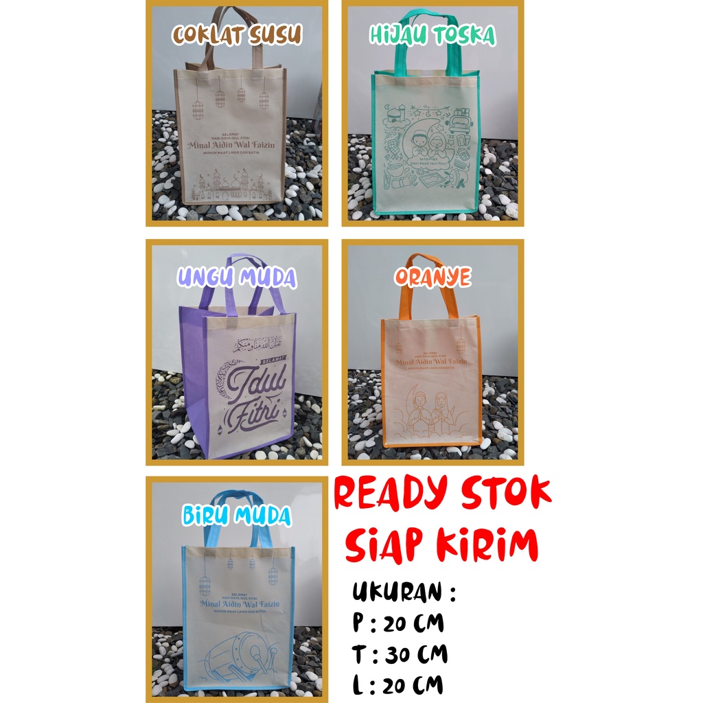 

READY STOCK Tas Lebaran Tas Idul Fitri Kotak Nasi Masuk 20x20 cm T30 cm