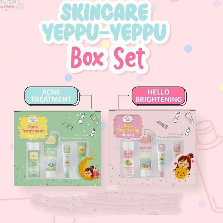✯ PAKET SKINCARE BRIGHTENING AND ACNE YEPPU-YEPPU BY KIYOWO ♗