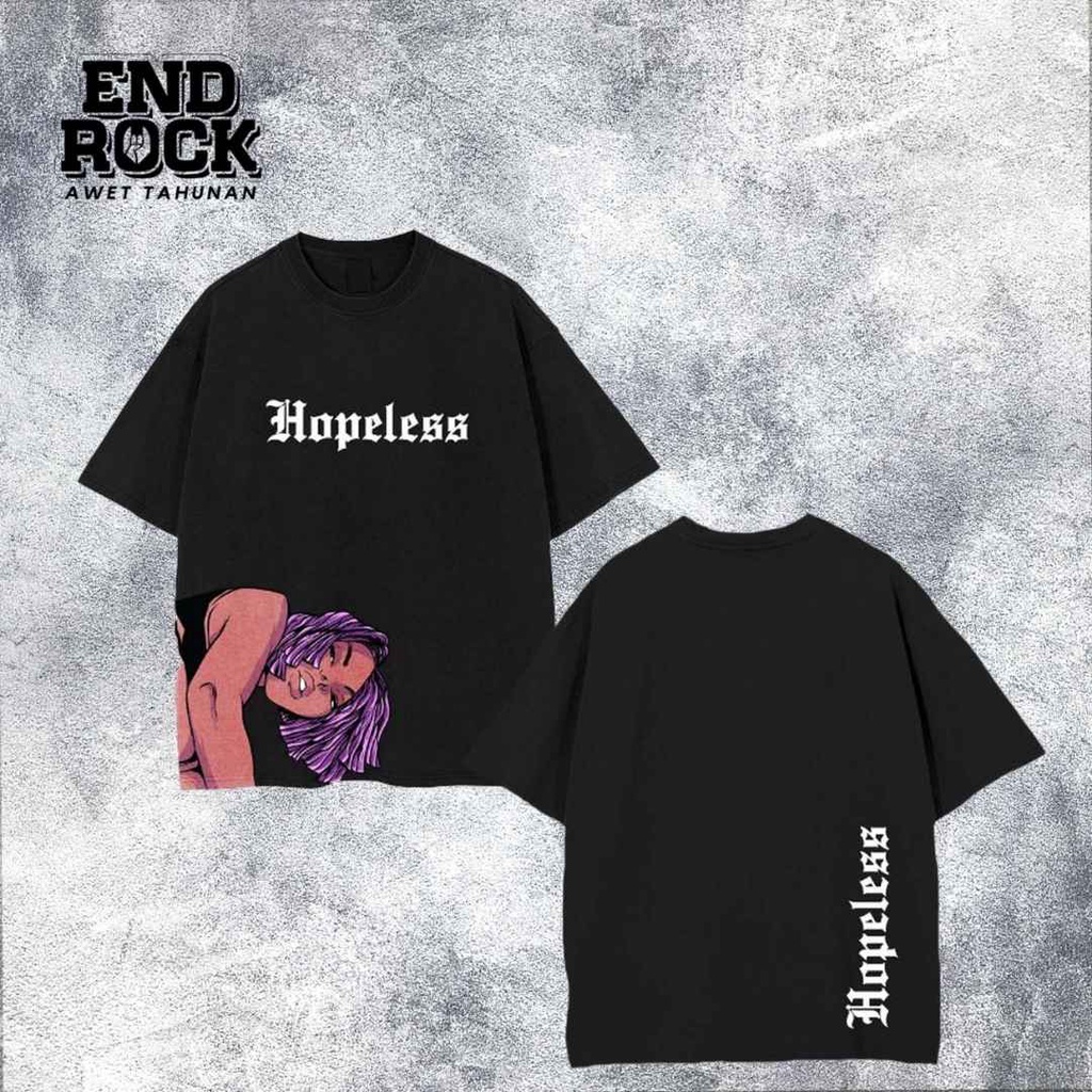 Kaos Oversize Original Endrock Tema Purple Hair