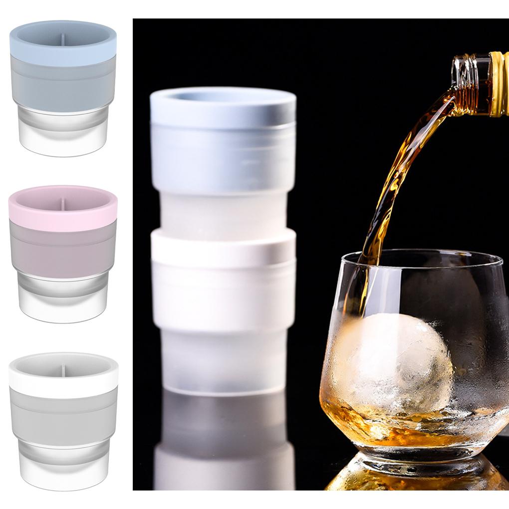 Ice Ball Mold Silicone Cetakan Pembuat Es Batu Anti Lengket Reusable Minuman Dekorasi Maker