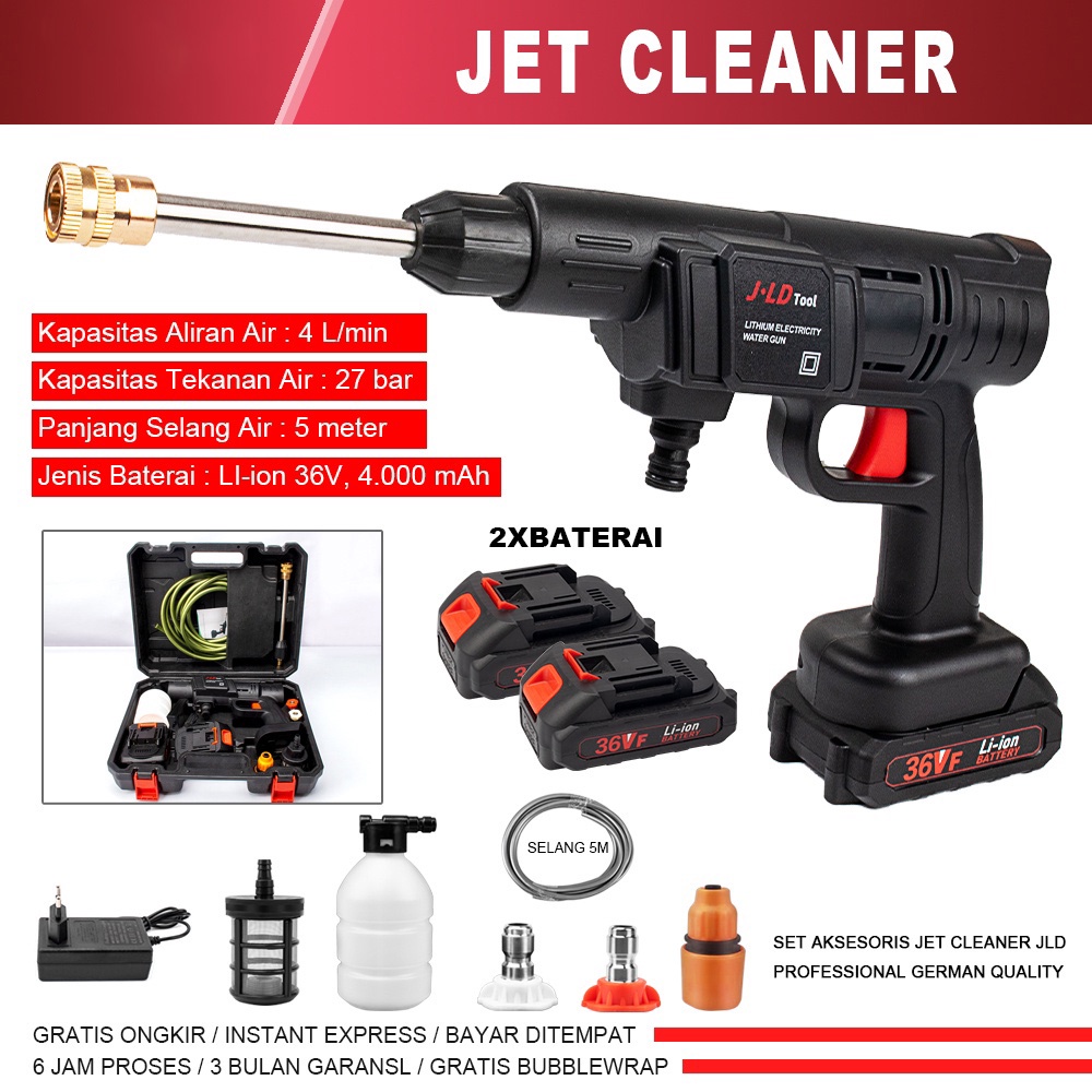 Alat Cuci Motor Cuci Mobil JET CLEANER baterai 36V STEAM CORDLESS MESIN CUCI AC MOTOR MOBIL Pressure Washer Tanpa Kabel jet cleaner Baterai Alat Cuci Mobil cuci motor tekanan tinggi Tanpa kabel