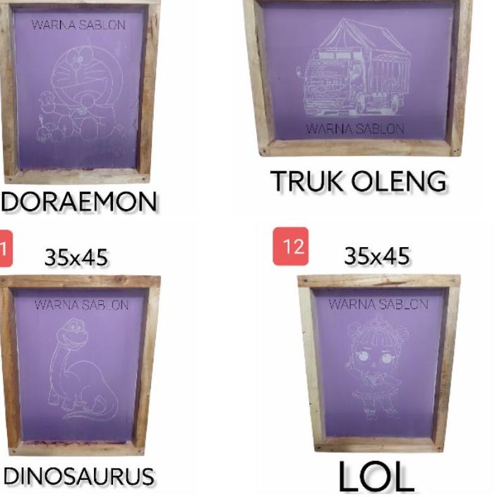 

Diskon✅-Screen Cetakan sablon sterofoam siap pakai 35 x 45