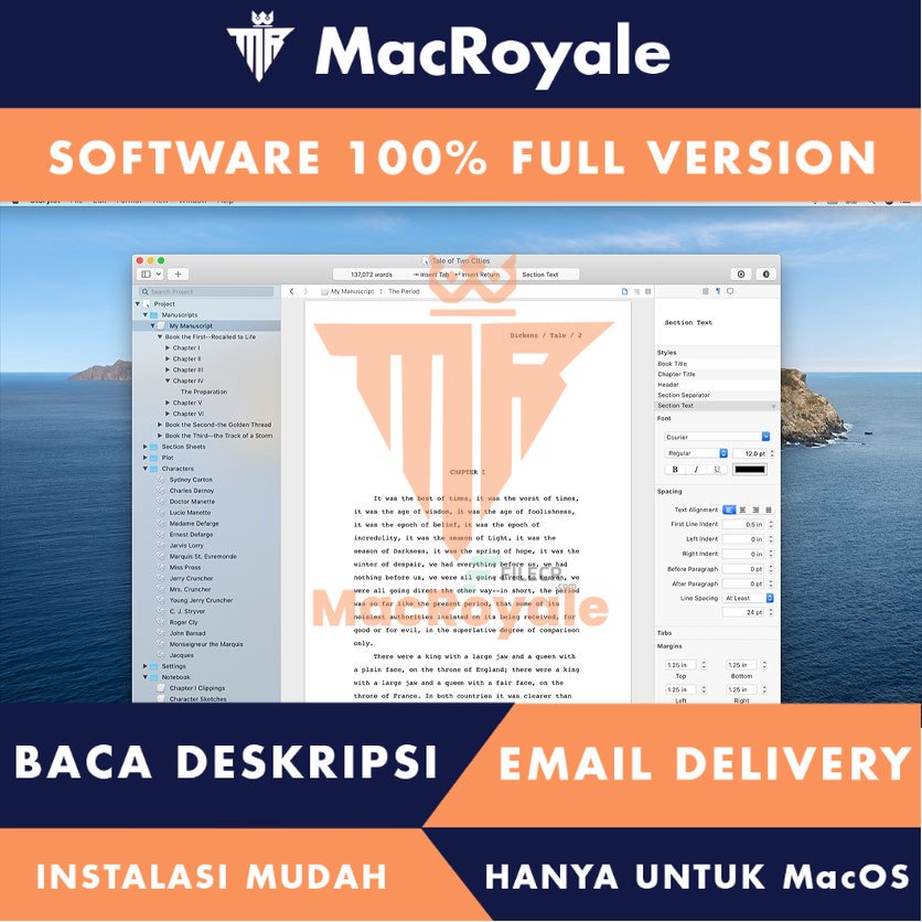 [MacOS] Storyist Full Version Lifetime Full Garansi