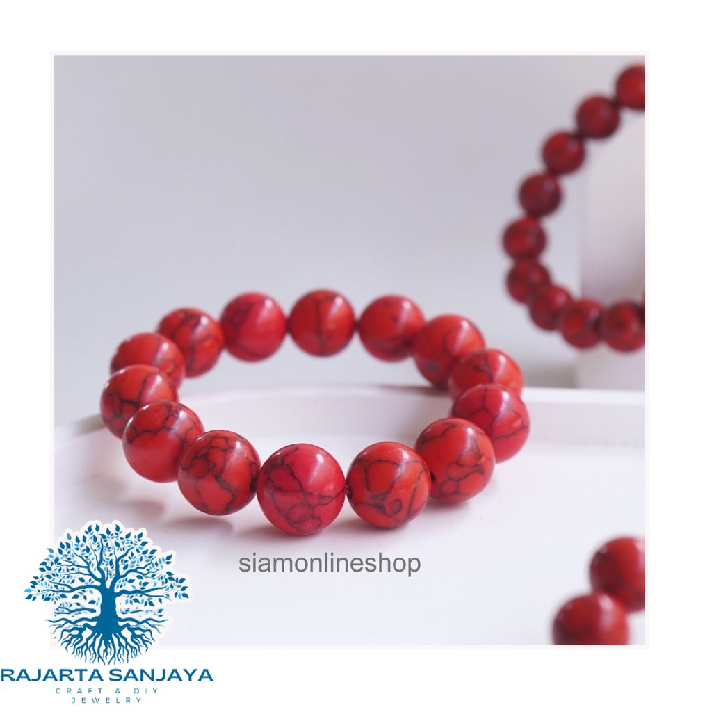 Gelang Red Turquoise Syntetic Stone The Of Power And Luxury