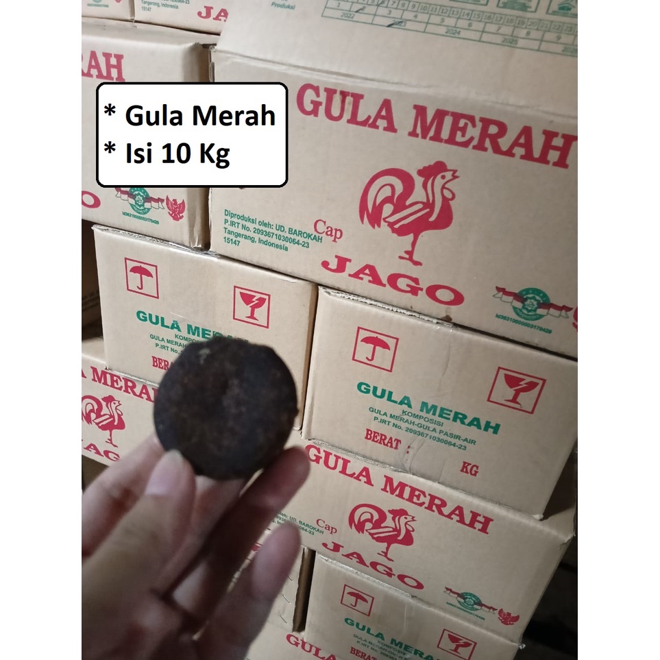 

Gula Merah Super Cap Ayam Jago 10 Kg ASLI Jawa Kelapa Batok Mini Sugar Kualitas Bagus Premium