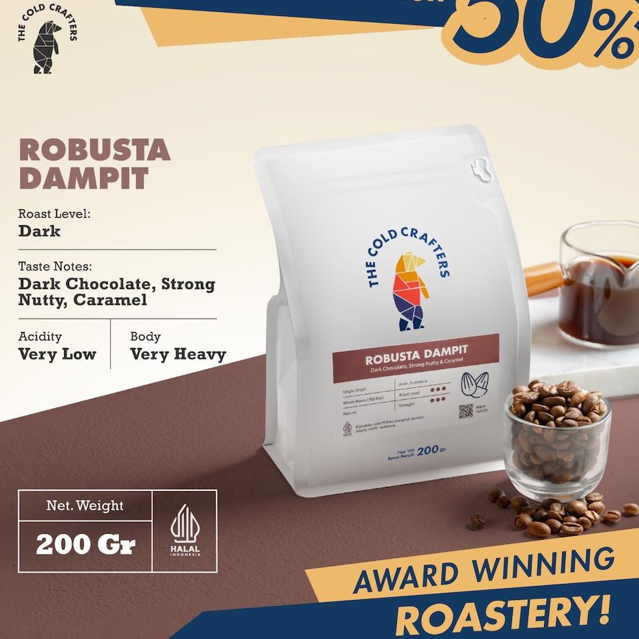 

► The Cold Crafters - Robusta Dampit Biji Kopi Roasted Beans - BIJI KOPI 100gr/250gr/1kg ♔