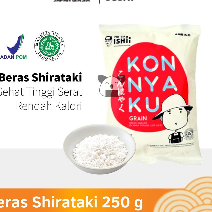 

♞ BERAS SHIRATAKI Low Carbo 250 g │ Diet Keto Rice Export Quality ❇