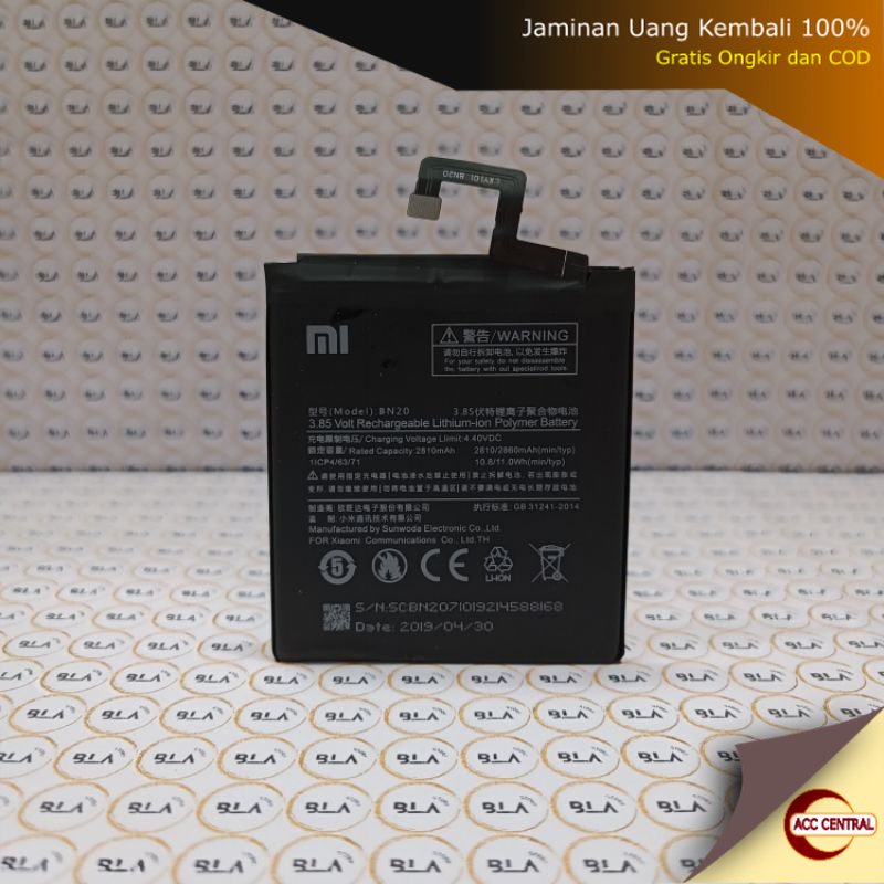 Original Baterai Batre Xiaomi BN20 MI 5C / Mi5c