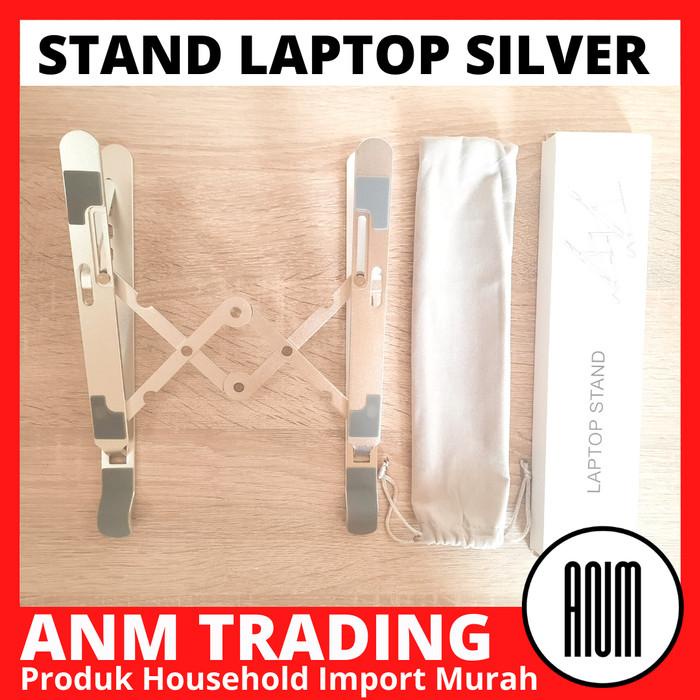 Stand Laptop Aluminium Portable - Dudukan/Meja Laptop Portable Metal