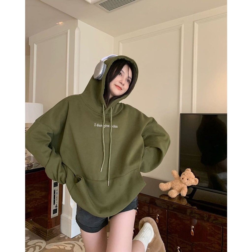 XXL GIVE A CHIC SWEATER HOODIE WANITA OVERSIZE / SWEATER WANITA KOREAN STYLE