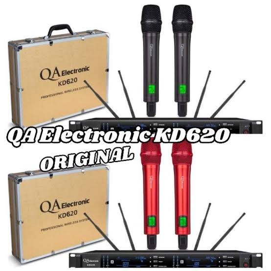 Mic wireless QA electronic kd620 kd 620 by rdw handheld microphone ORI