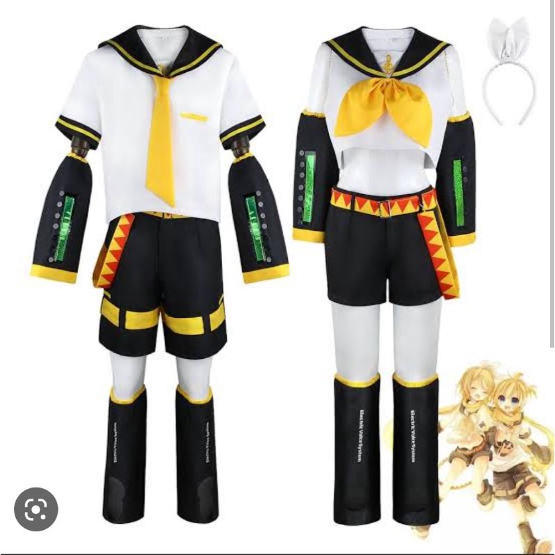 Costume Len Rin Kagamine Cosplay Jepang