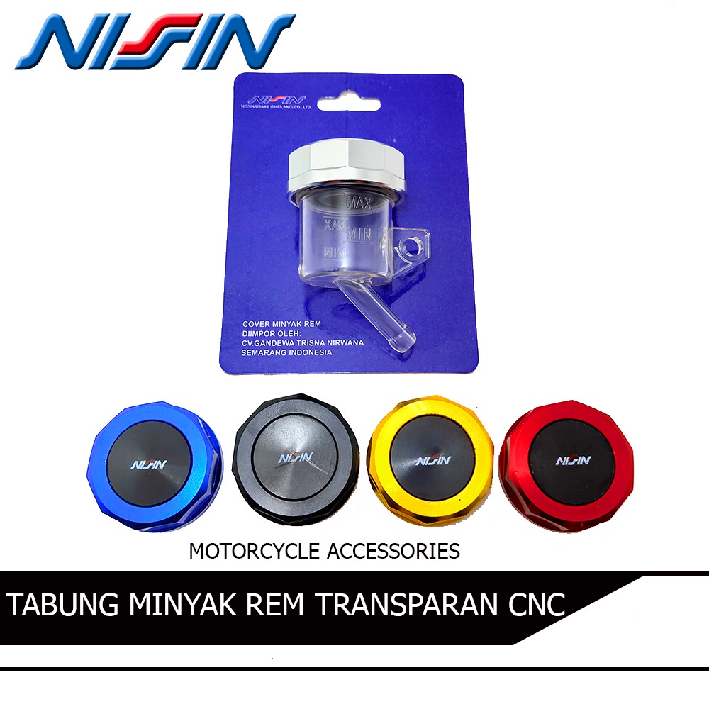 X130 - Tabung Minyak Rem Belakang Nissin Variasi CB 150R CBR Vixion R15 Xabre GSX Satria FU Ninja