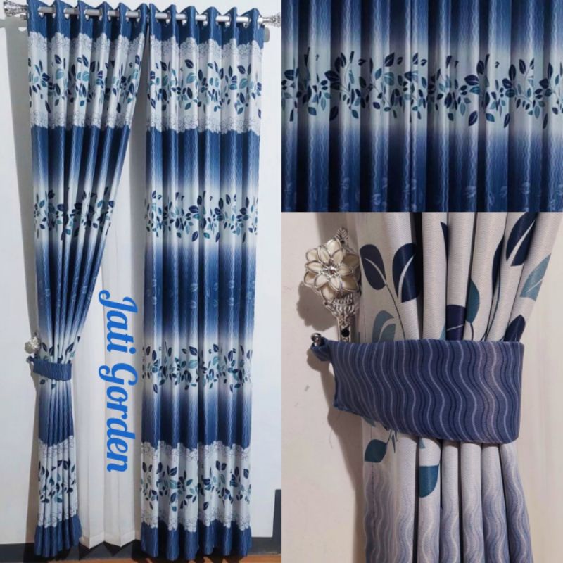 Gorden Pintu Gorden Jendela Minimalis Blackout Motif Tebal Gordyn Mewah Hordeng Terbaru