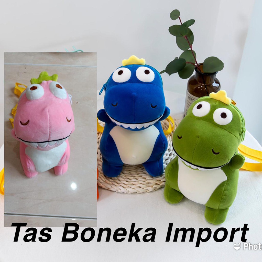 (LC-JKT) TS-BDI TAS BONEKA ANAK DINOSAURUS MOTIF LUCU