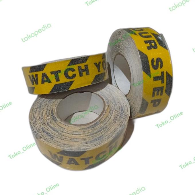 

Lakban Anti Slip - Watch Your Step - Anti Licin 5 cm x 18 m