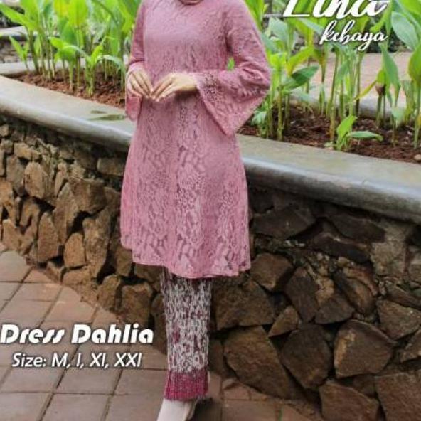 ➶ KEBAYA MODERN DRESS DAHLIA/kebaya terlaris / kebaya brokat /kebaya kurung ➤
