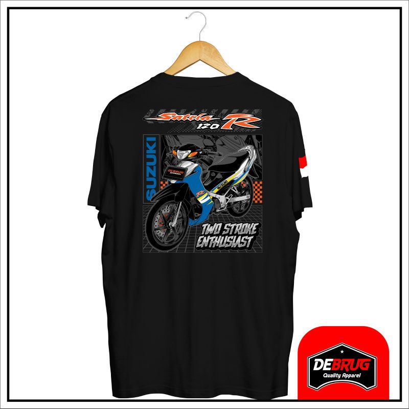 kaos Motor Satria 120 2 tak debrug