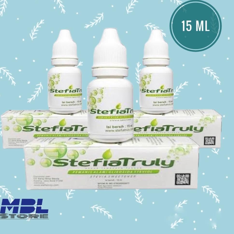 

☂ Stevia truly gula Stefia / pemanis alami stevia / Gula tetes 15 ml ✳