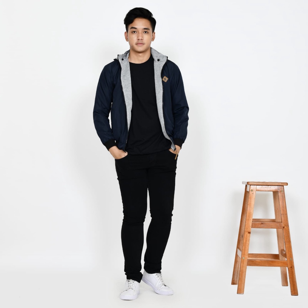 Jaket Bolak Balik / Jaket Bb Dc Pria 9 warna Ukuran L Sampai XXL Jumbo