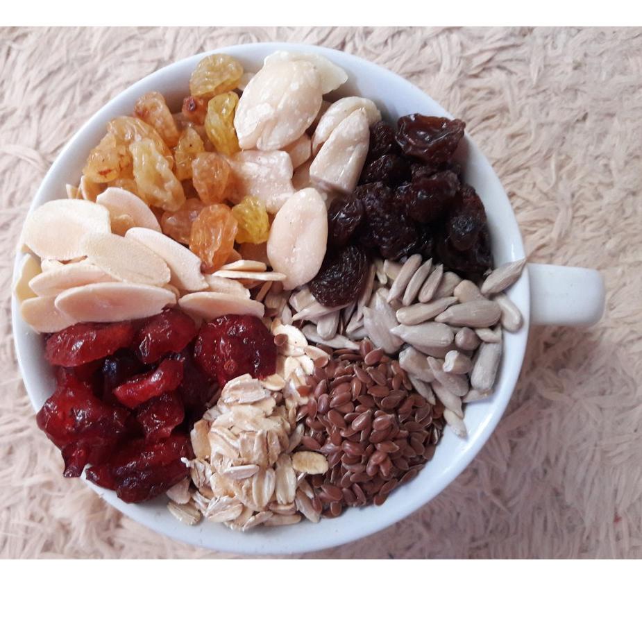 

♥ Healthy Granola Mixed B 500 gram ( Cranberry , Almond , Raisin , Oat ) ➻