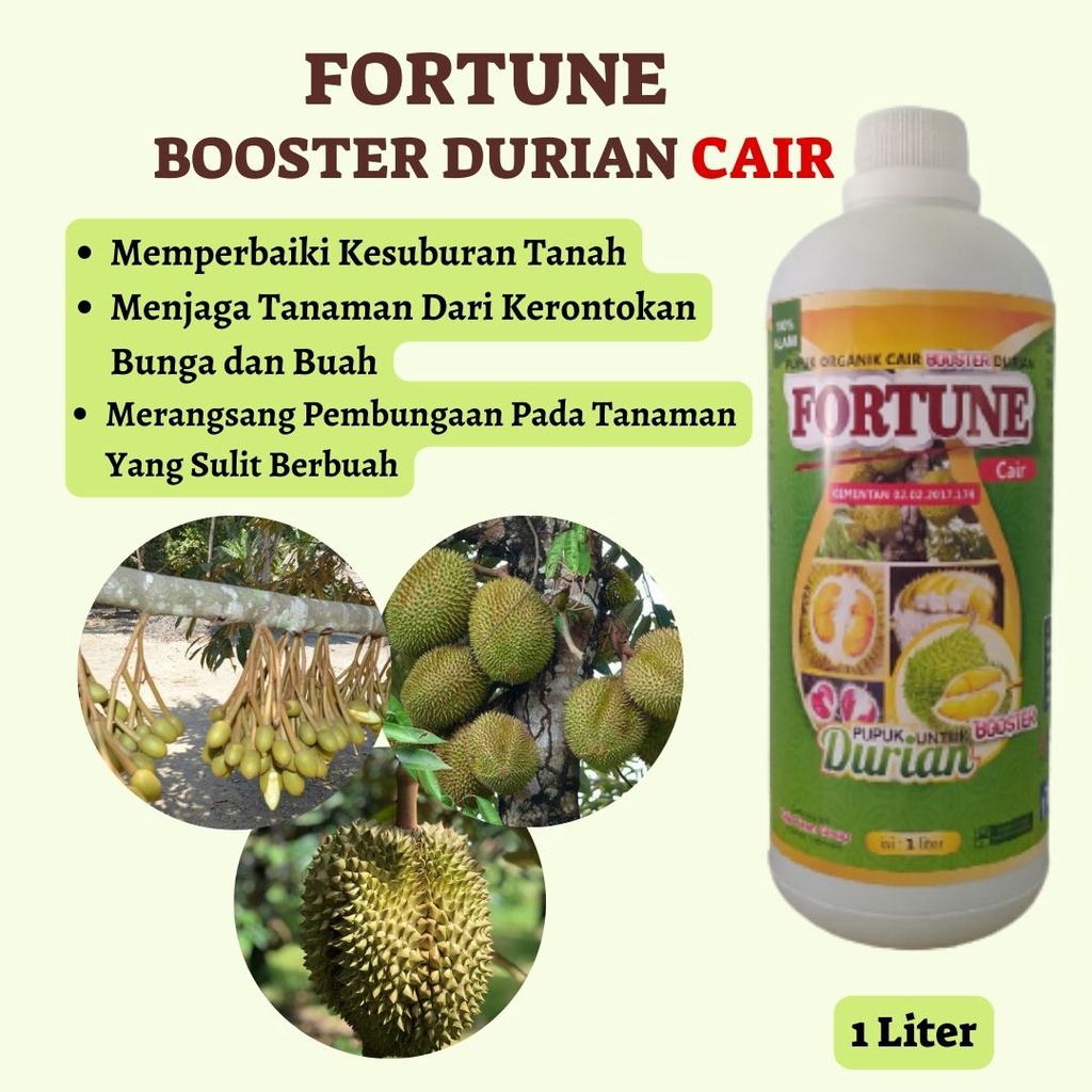 PUPUK AJAIB pupuk durian agar berbuah lebat BOOSTER DURIAN CAIR pupuk yang baik untuk pertumbuhan du