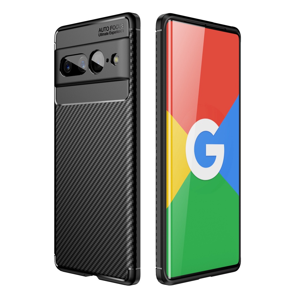 Casing Ponsel Anti Jatuh Kompatibel Untuk Google Pixel7Seri/Carbon Fiber Shell/Casing TPU Cocok Untuk Google Pixel7 Pro/Aksesoris Ponsel