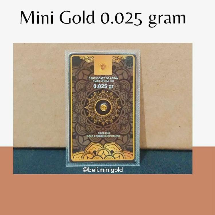 PROMO MURAH Q23 Mini Gold 0,025 gram ェ