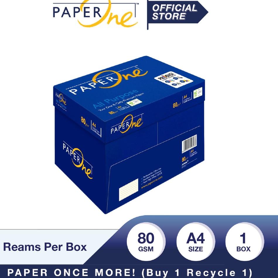 

id3z3Yn PaperOne Kertas A4 80gr All Purpose 1 Box (2500 lembar) Kertas HVS A4 Kertas Fotocopy