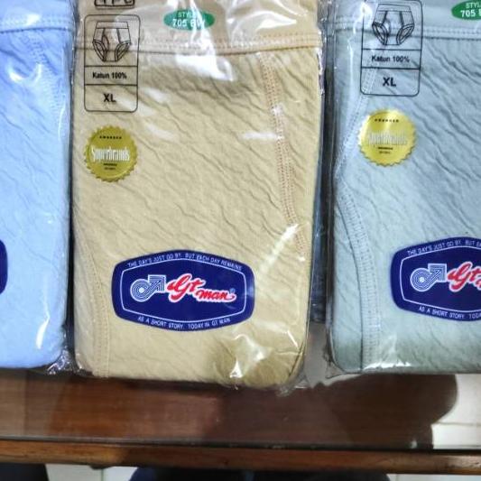 ● PROMO 3 PCS CELANA DALAM GT MAN 705BW / CD GT MAN BABAT 705 BW / CD GT MAN KULIT JERUK / CD PRIA G