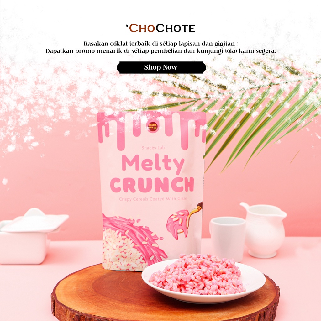 

Snack Cemilan Coklat Crispy Lumer Melty Sweet Strawberry
