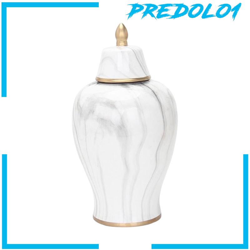 [Predolo1] Toples Candi Toples Umum Keramik Meja Centerpiece Domed Lid Pajangan Hiasan